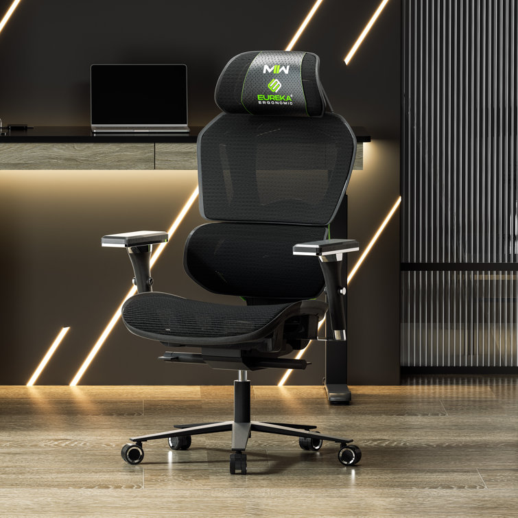 Eureka Ergonomic Adjustable Reclining Ergonomic Swiveling Gaming Chair Game Chair in Mesh